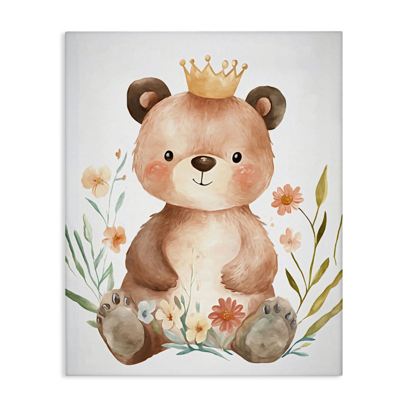 Toile fantaisiste couronnée, conception de Ramona Murdock, H 30 po x l 24 po