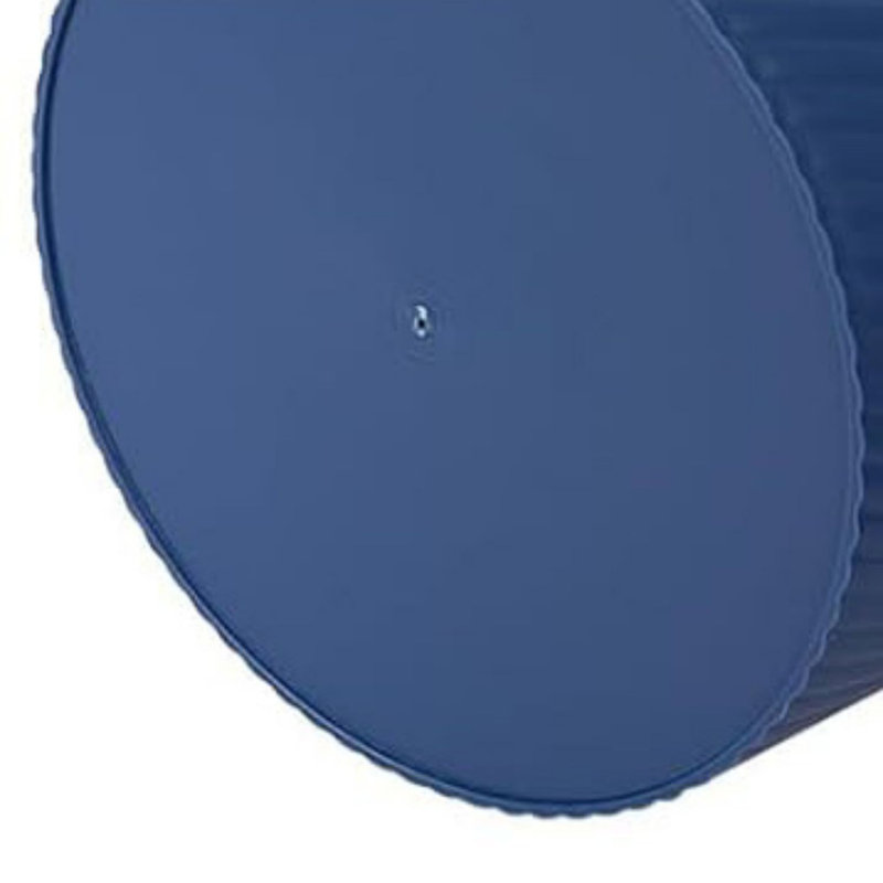 Plastic Open Kitchen Trash Can - 1.8 Gallons, Blue