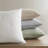 Cotton Muslin Euro Sham Cover With Embroidered Tacking, Textured Quilted Square Pillow Sham-128716023