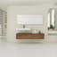 Meuble-lavabo mural avec lavabo simple en résine
