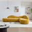 Canapé confortable de 113,78 pouces de style Mid-Century avec méridienne orientée à droite pour le salon, la chambre à coucher et un appartement
