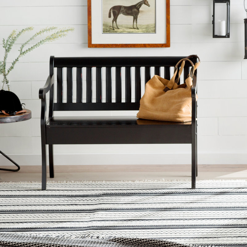 Lindo Storage Bench, Antique Black