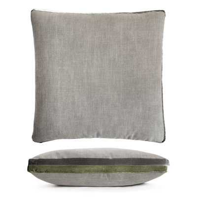 Double Tuxedo Square Pillow Cover & Insert