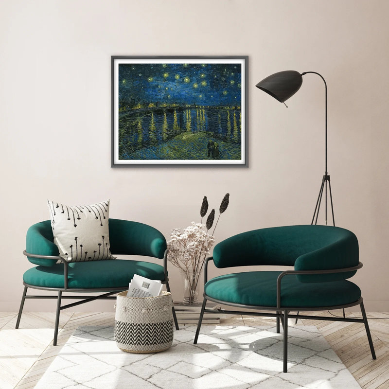 Van Gogh's Iconic "Starry Night" Art Reproduction - Timeless Swirling Sky for an Inspired Home Decor