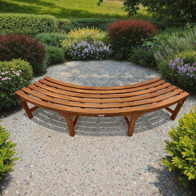 Solid Wood Outdoor Bench