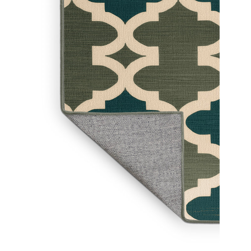 Tapis vert en treillis lavable à la machine, Tapis de couloir 2 pi x 4 pi