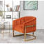 Fauteuil demi-tonneau rembourré l 30 po Romy-1159302594