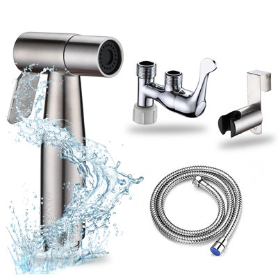 Bidet rond à main avec robinet avec douchette pour bidet
