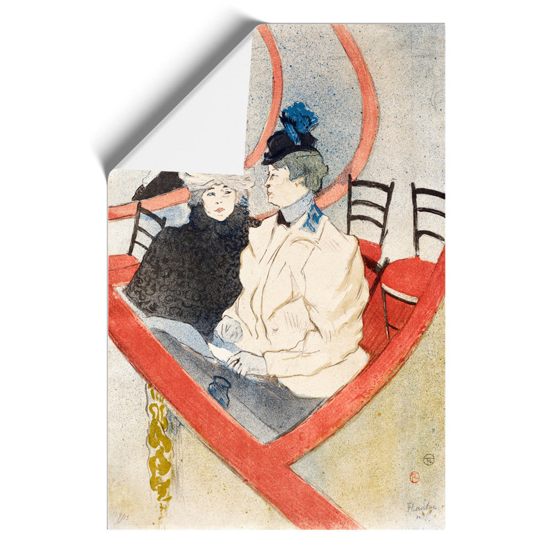 Box In The Grand Tier by Henri De Toulouse-Lautrec - No Frame Painting, 59cm H x 42cm W x 0.1cm D