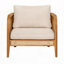 Chaise avec accoudoirs rembourrée pour l'extérieur