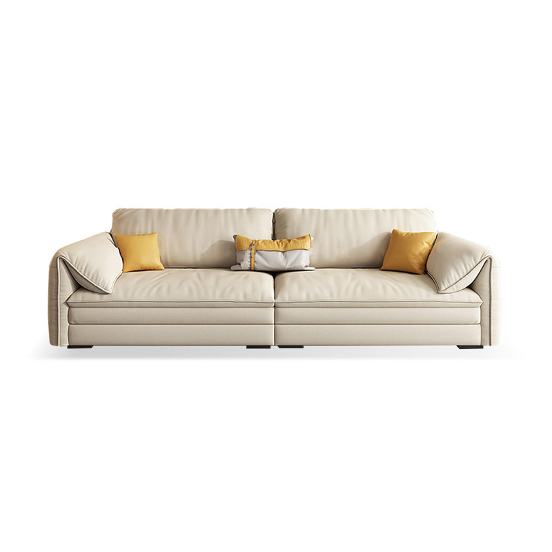 Canapé modulaire kaki en polyester, H 31,89 po x l 98,43 po x P 41,34 po, 3