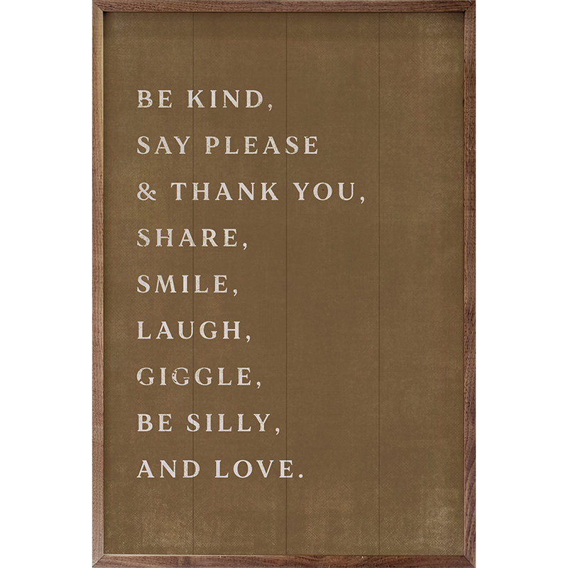 Impression rectangulaire sur bois, H 36 po x l 24 po, Brun