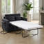 Canapé-lit simple 47 po - Causeuse convertible avec ports USB et table pliable-2102832034