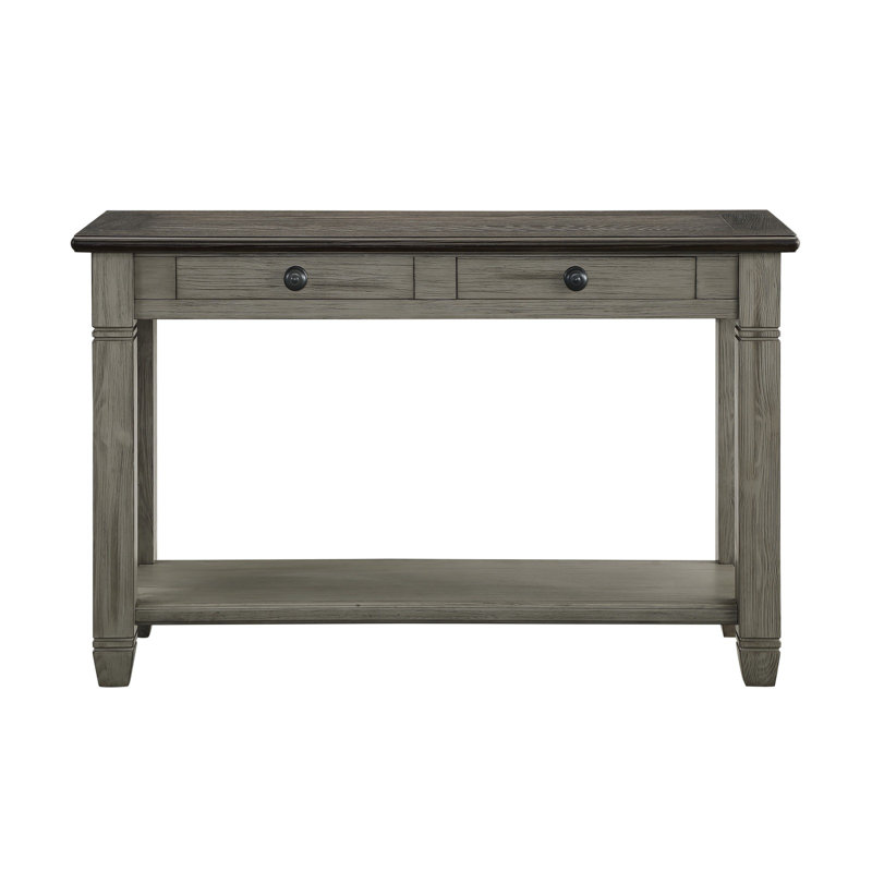 Table basse et canapé gris 1 pièce avec 2 tiroirs, Gris antique