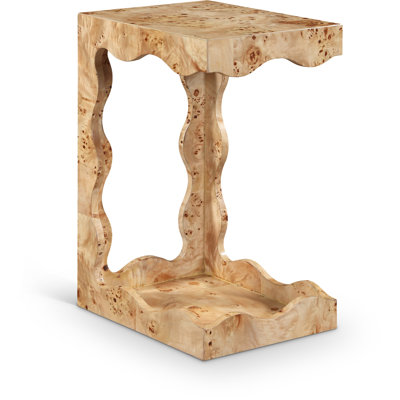  Burl Veneer End Table