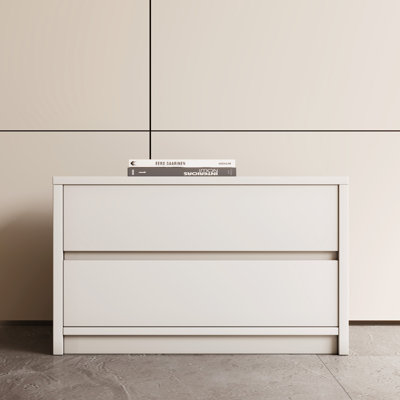 Mobina 23.6in, Stackable 2 Drawer End Table,