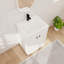 Ensemble de meuble-lavabo sur pied simple 24 po, meuble-lavabo sur pied avec lavabo en résine, 2 portes et 1 tablette réglable-770368125