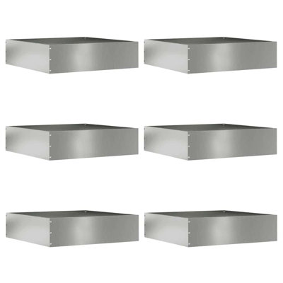13 cm H Galvanised Steel