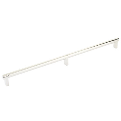 Emtek Select Cabinet Pull 16" Center-to-Center w/ Rectangular Stem & Smooth Bar