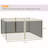 Outsunny 13' X 13' Replacement Mesh Sidewall Netting For Patio Gazebos And Canopy Tents With Zippers (Sidewall Only)-125979891-125979889