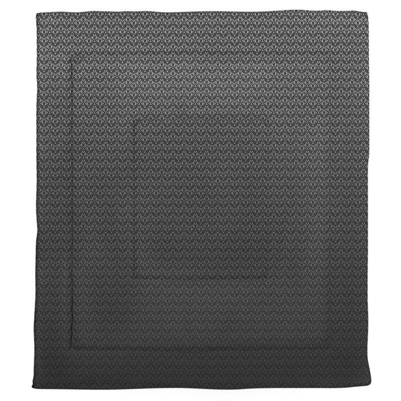 Édredon simple réversible Art déco Katelyn Elizabeth, Édredon simple, Dégradé gris