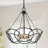 Phifer 4- Light Modern Black Drum Pendant Lighting