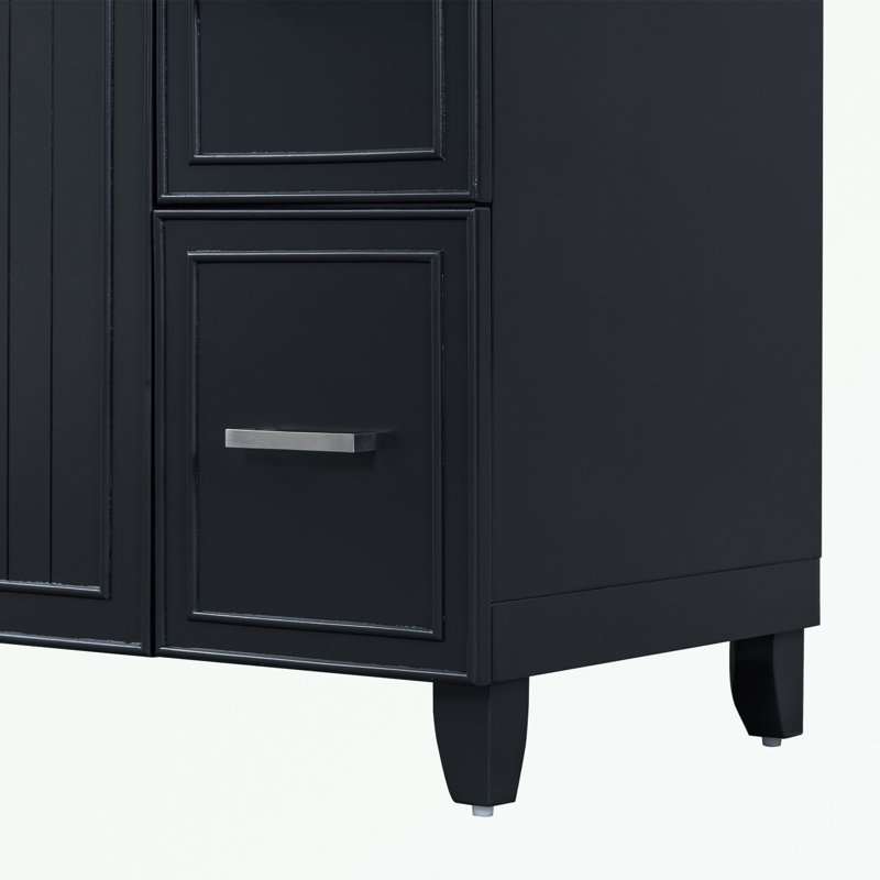 Armoire de salle de bain Nicette, Noir, noir, noir, noir