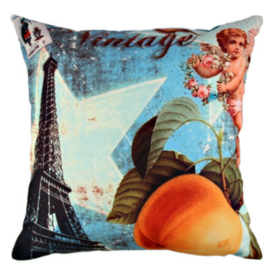Premium Washable Cushion, 17.0 x 17.0 Inches, 50% Cotton / 50% Polyester, Silicone Filling, Concealed Zip | Soft, Comfortable & Ironable | Perfect for Home Decor, Living Room & Bedroom Accents