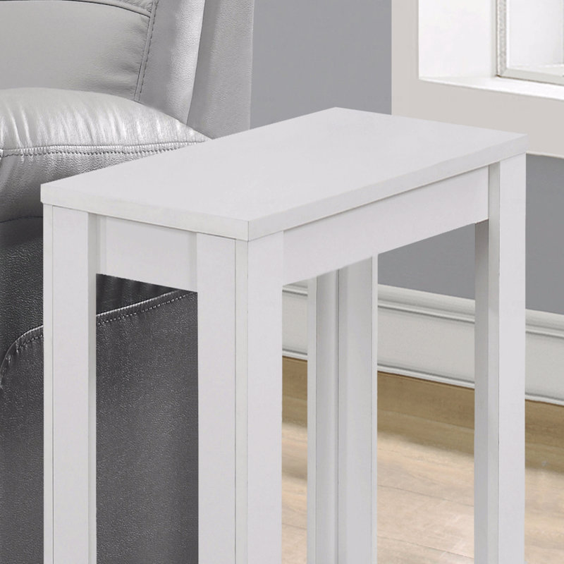 Table d'appoint transitionnelle à 2 niveaux - Table de bout / côté / table de chevet à 2 niveaux, Blanc