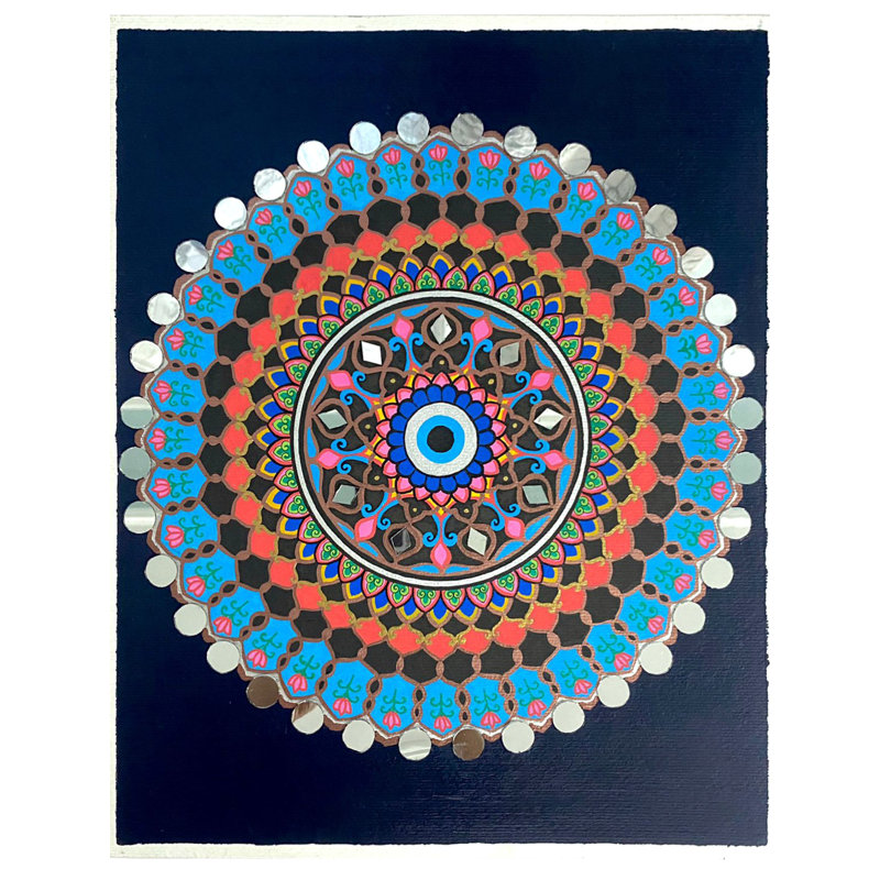 Mandala Evil Eye | Acrylique sur papier | Par Rashi Agrawal
