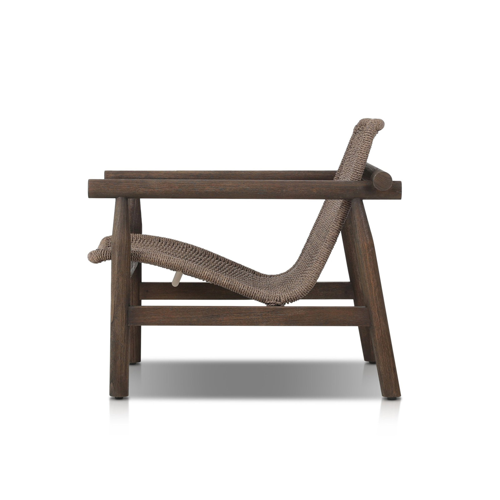 Dume Outdoor Chair, Dark Gray/Dark Brown