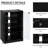 5 Media Center Cabinet. Distressed Black, Tempered Glass Doors, Adjustable Shelves. Accommodates Player, Receiver, Gaming Console, Laptop, Books. Arranges Cables Stand With Door, Shelves And Cable