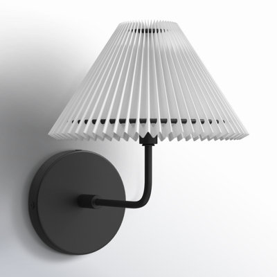 Pearson Metal Armed Sconce in Matte Black
