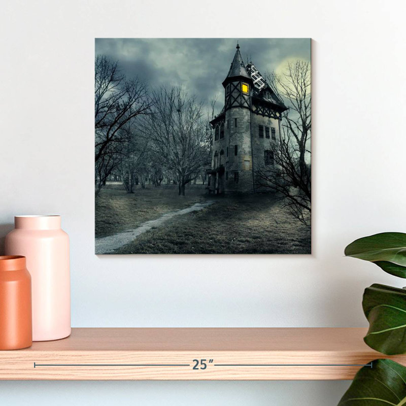 Hitzel Haunted House, 16" H x 16" W