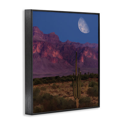 Cactus dans les montagnes, estampe numérique, conception par Renel Peters