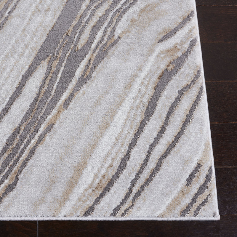Tapis abstrait Aneas Performance, Carré 6 pi 7 po
