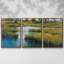 Marshland View III, ensemble de 3 toiles encadrées-1283925952-1283925954