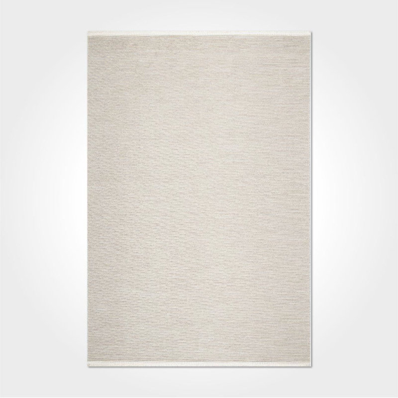 Tapis beige moderne lavable à la machine, Tapis de couloir 2 pi 8 po x 8 pi 3 po