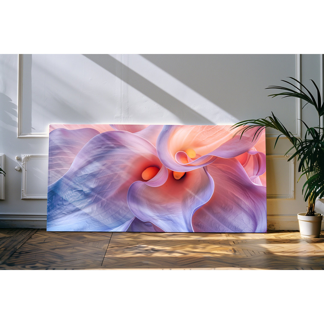 Wandbild 120x60cm Kunstvolle Makrofotografie Blume Blüte Viellot