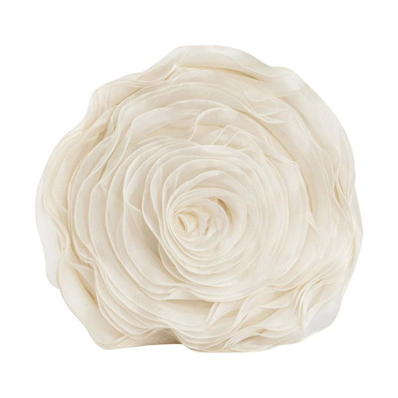 Coussin et housse de coussin fantaisie, Champagne, H 16 po x l 16 po