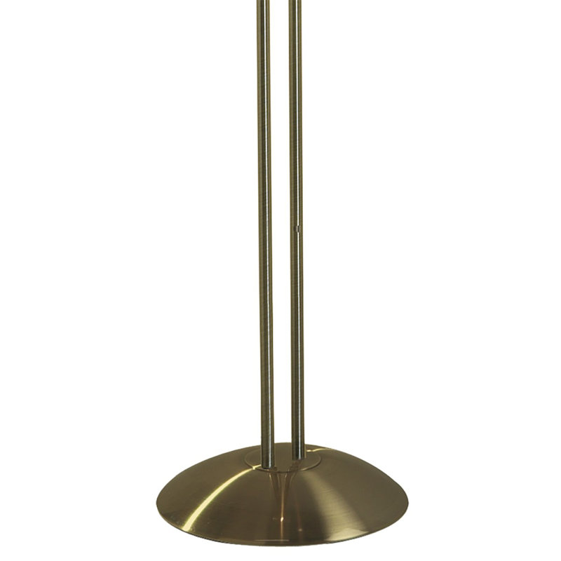 Mccullough 180cm Torchiere Floor Lamp, Antique Brass