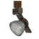 10W Integrated LED Metal Track Fixture With Mesh Head, Silver And Black