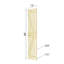 Porte de grange double pliante en bois massif de style K avec ensemble de quincaillerie - Assemblage requis-101127211-101127215