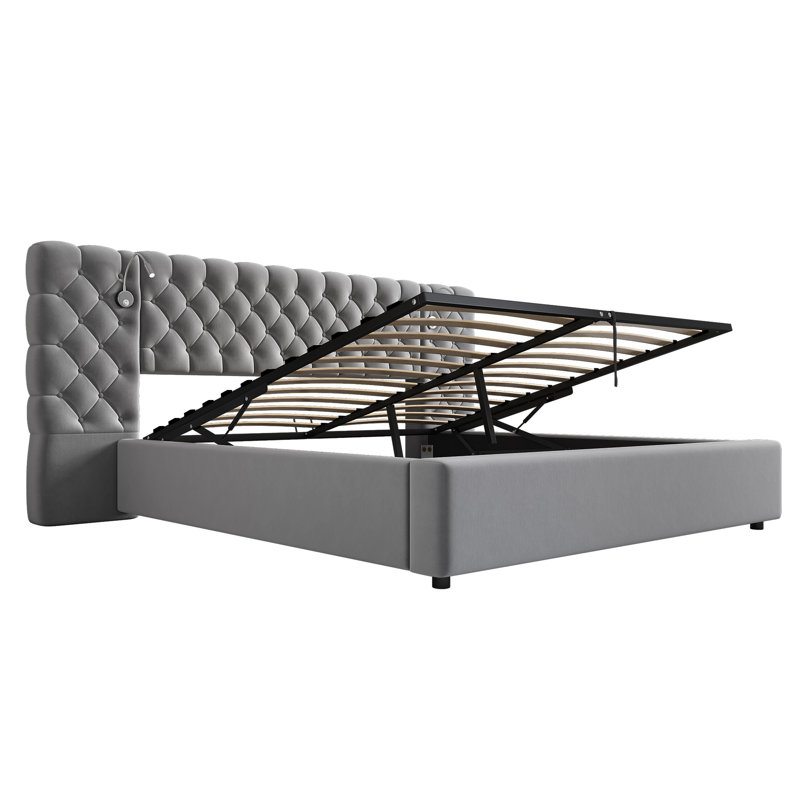 Metal Ottoman Storage Bed