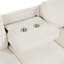 Canapé-lit modulaire l 90 po avec méridienne de rangement-66573280