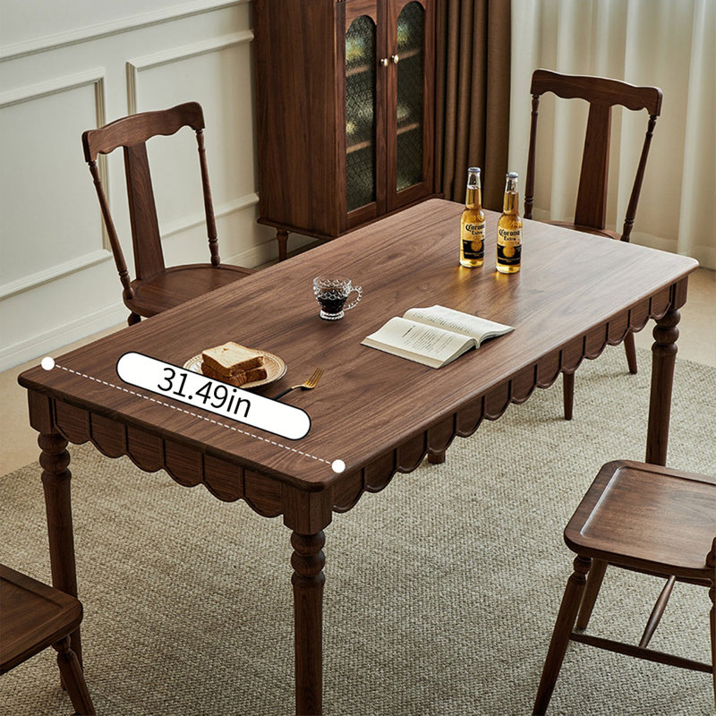 Durable table set of solid wood, 7