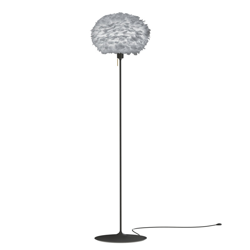 Homan 66.9'' Traditional Floor Lamp, Black, Gray