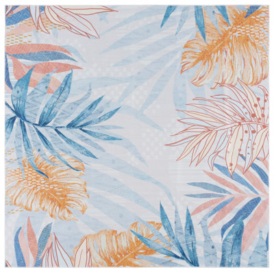 Tapis bleu clair / beige Malibu 841
