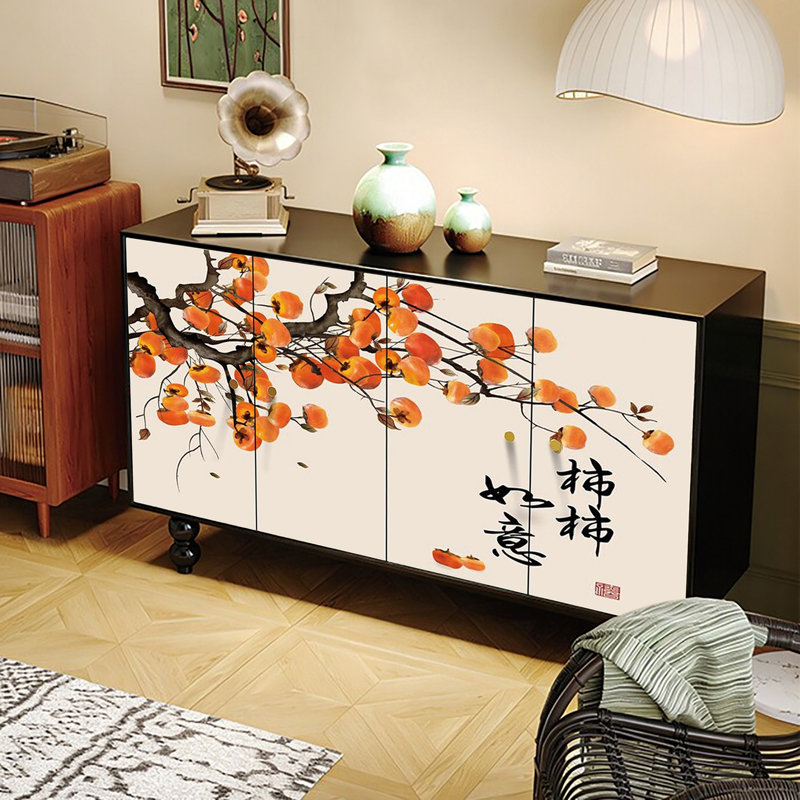 buffet esthétique à quatre portes, Beige