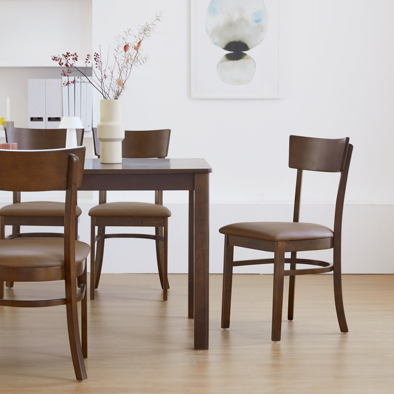 Ensemble de 2 chaises d'appoint Parsons, Noyer